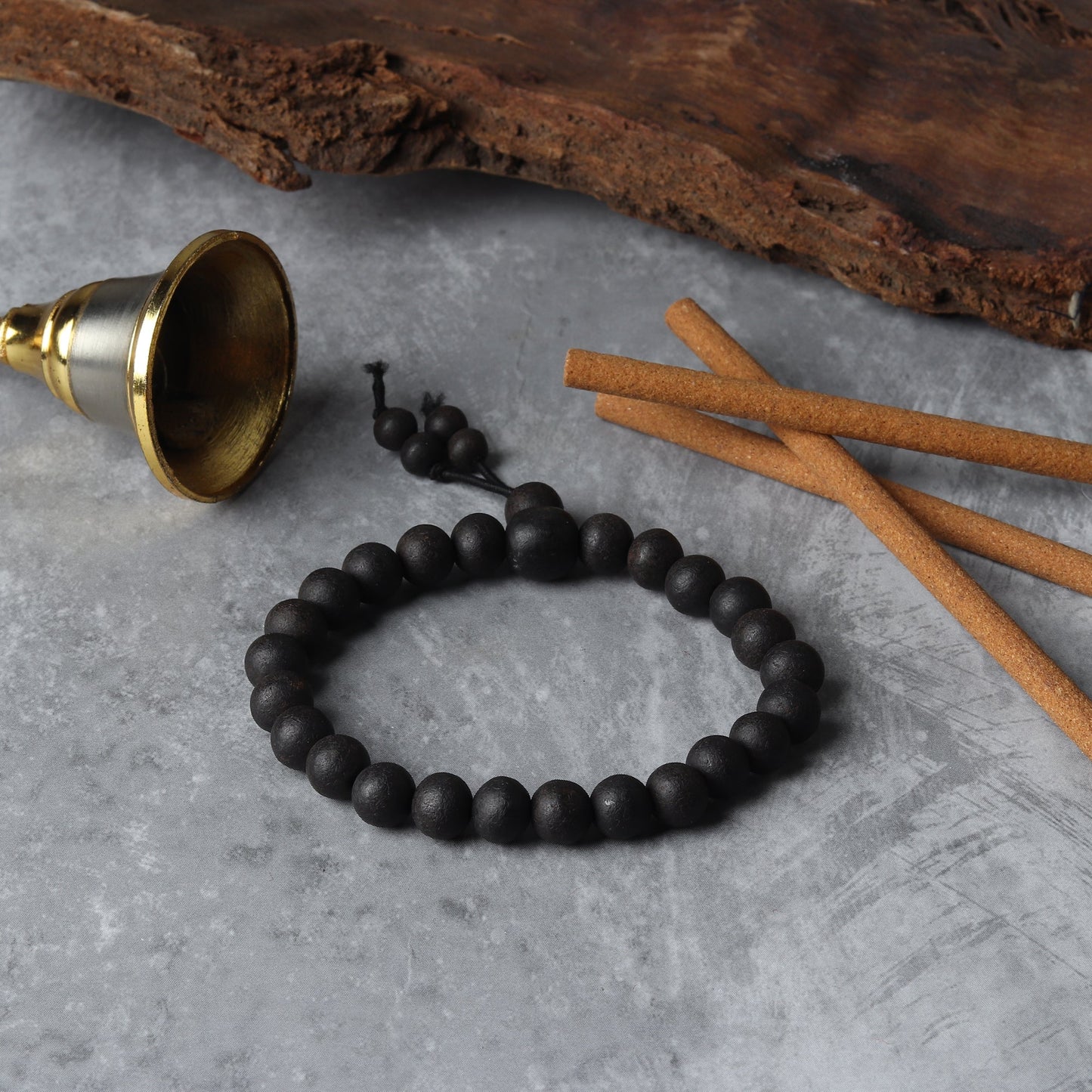 Karungali Malai Bracelet - Original Ebony Wood Beads (Govt. Certified)