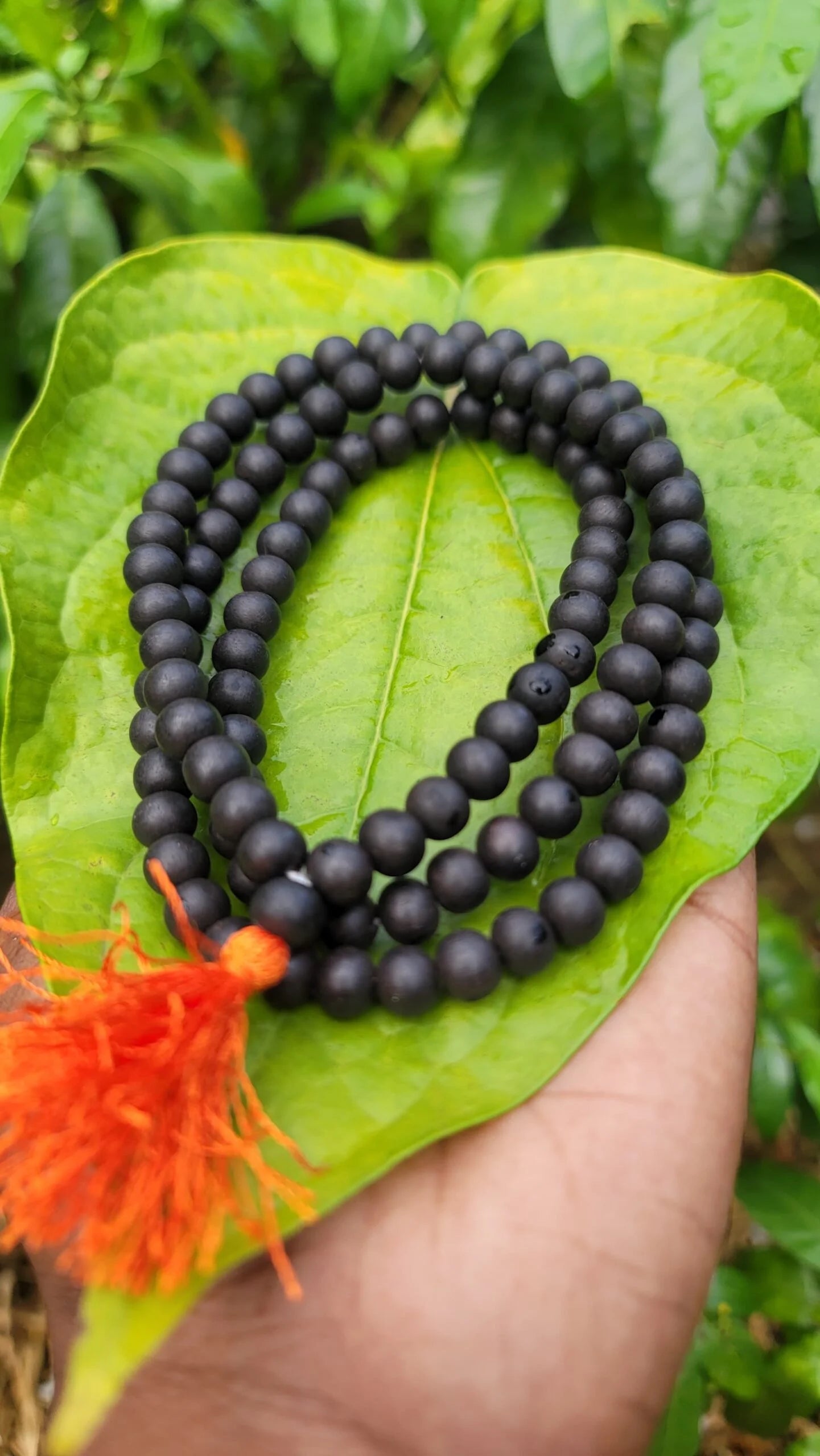 108+1 Divya Karungali Mala - Natural Ebony Wood Beads (Govt. Certified)